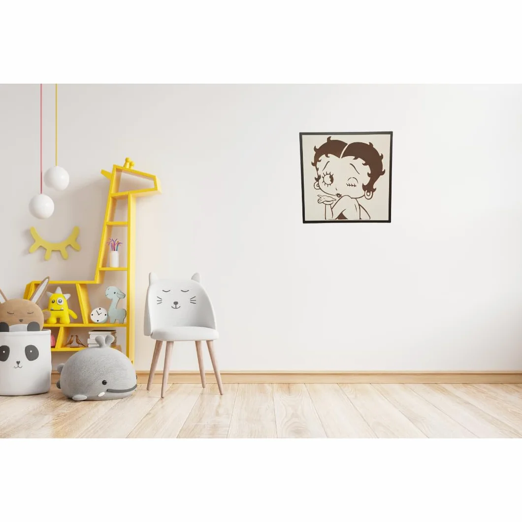 Tableau décoratif en bois Betty Boop Wood's Art mural moderne salon