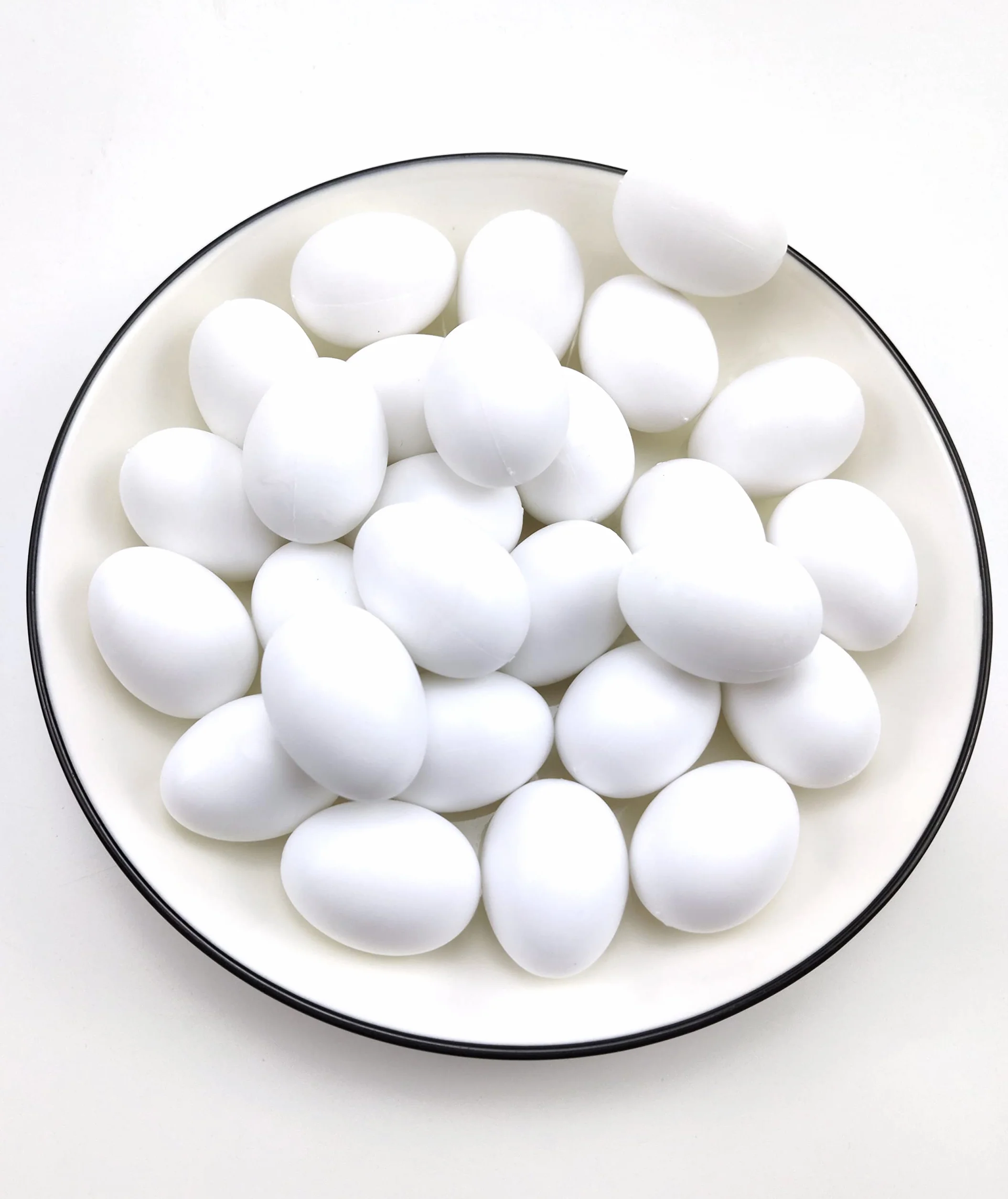 Lot de 10 œufs factices pour Pigeons en Plastique Solide