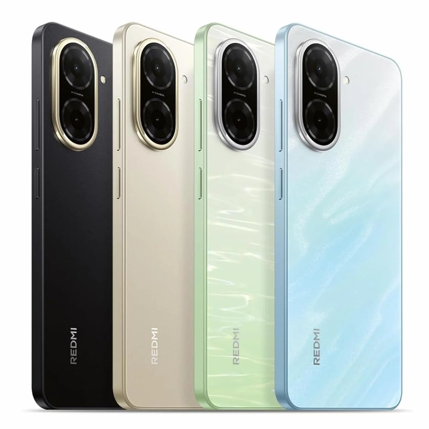 XIAOMI Redmi A5 Smartphone, 4 + 128 GB, zielony, superwyraźny aparat AI 32MP, akumulator 5200 mAh, wydajny procesor Octa-Core, wciągający wyświetlacz 6,88" 120 Hz