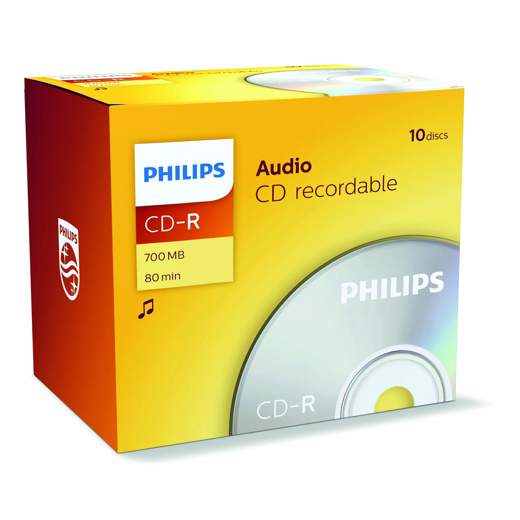 Philips CD-R Audio 700MB 80min 10-Pack Jewel Case