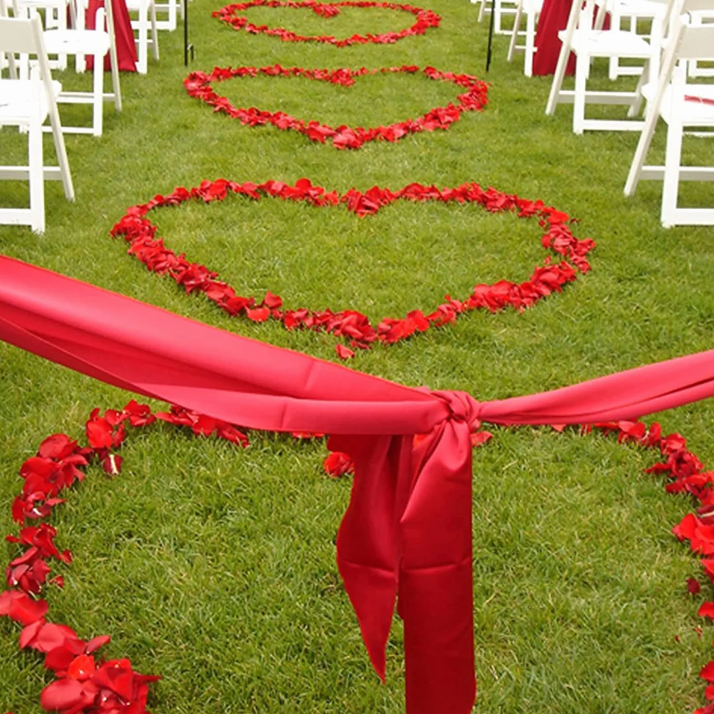 OWLKELA 5000 Pièces Pétales de Rouges Artificiels, Petale de Rose - Mariage