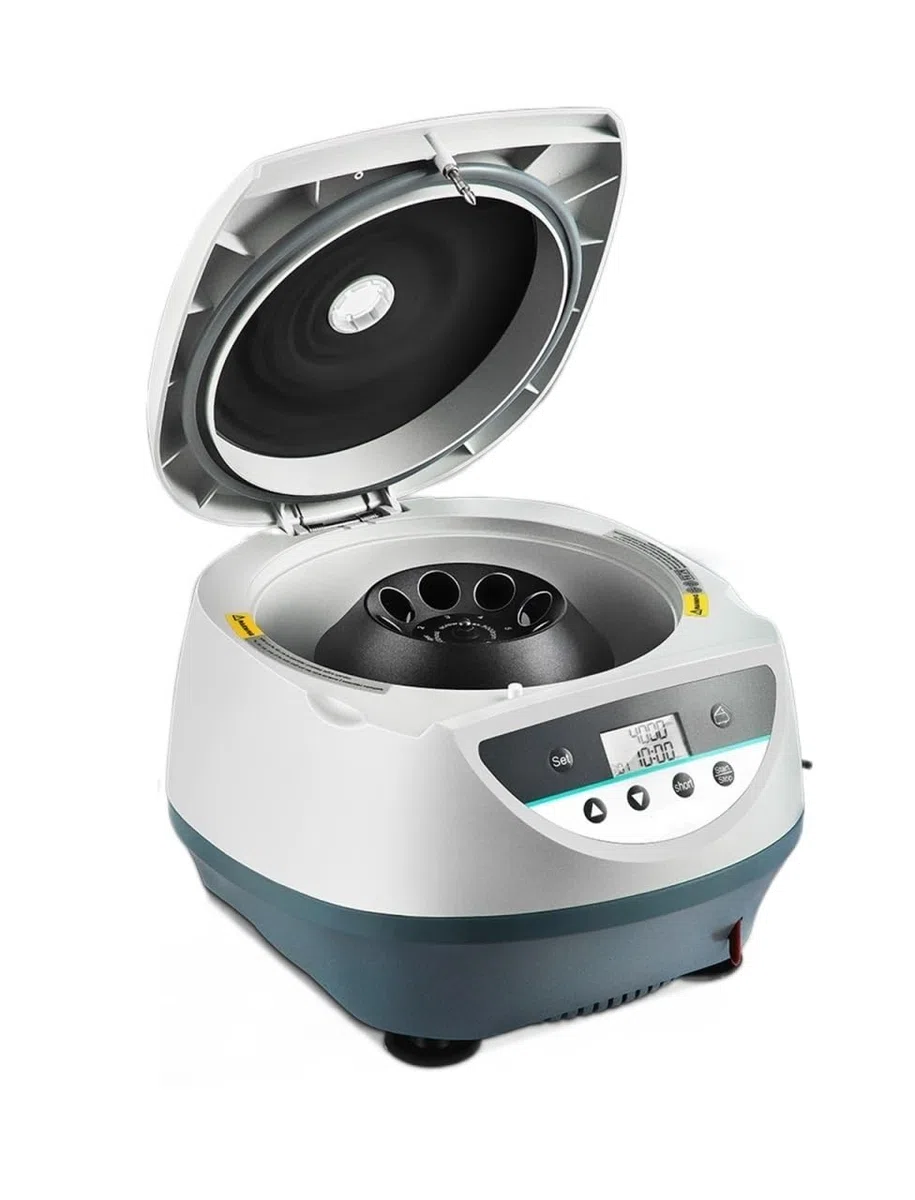 EDEDE Centrifugeuse électrique Mini Laboratoire de Paillasse 500-5000/7000 TR/Min Vitesse avec centrifugeuse de Laboratoire de Sang à Rotor 2 en 1/médicale(500-5000RPM Speed)