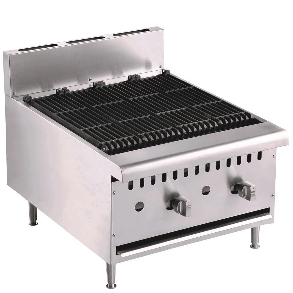 Grill Pierre de Lave au Gaz - 2 brûleurs - Combisteel