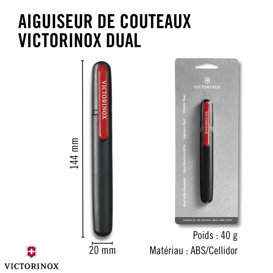 Victorinox Aiguiseur couteaux Swiss Made Portable Noir/Rouge