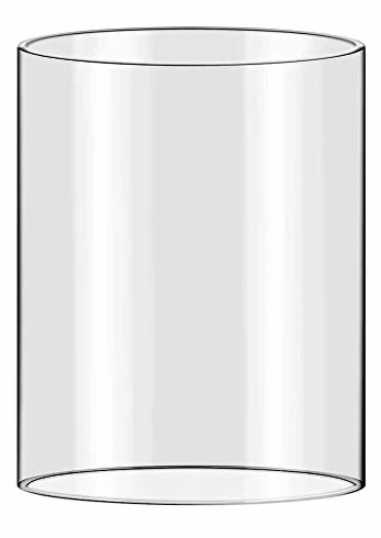 Cylindre Transparent sans Fond Transparent diamètre 10 cm Hauteur 30 cm Les Deux extrémités résistant à la Chaleur Nous fabriquons d'autres Tailles sur Votre Demande