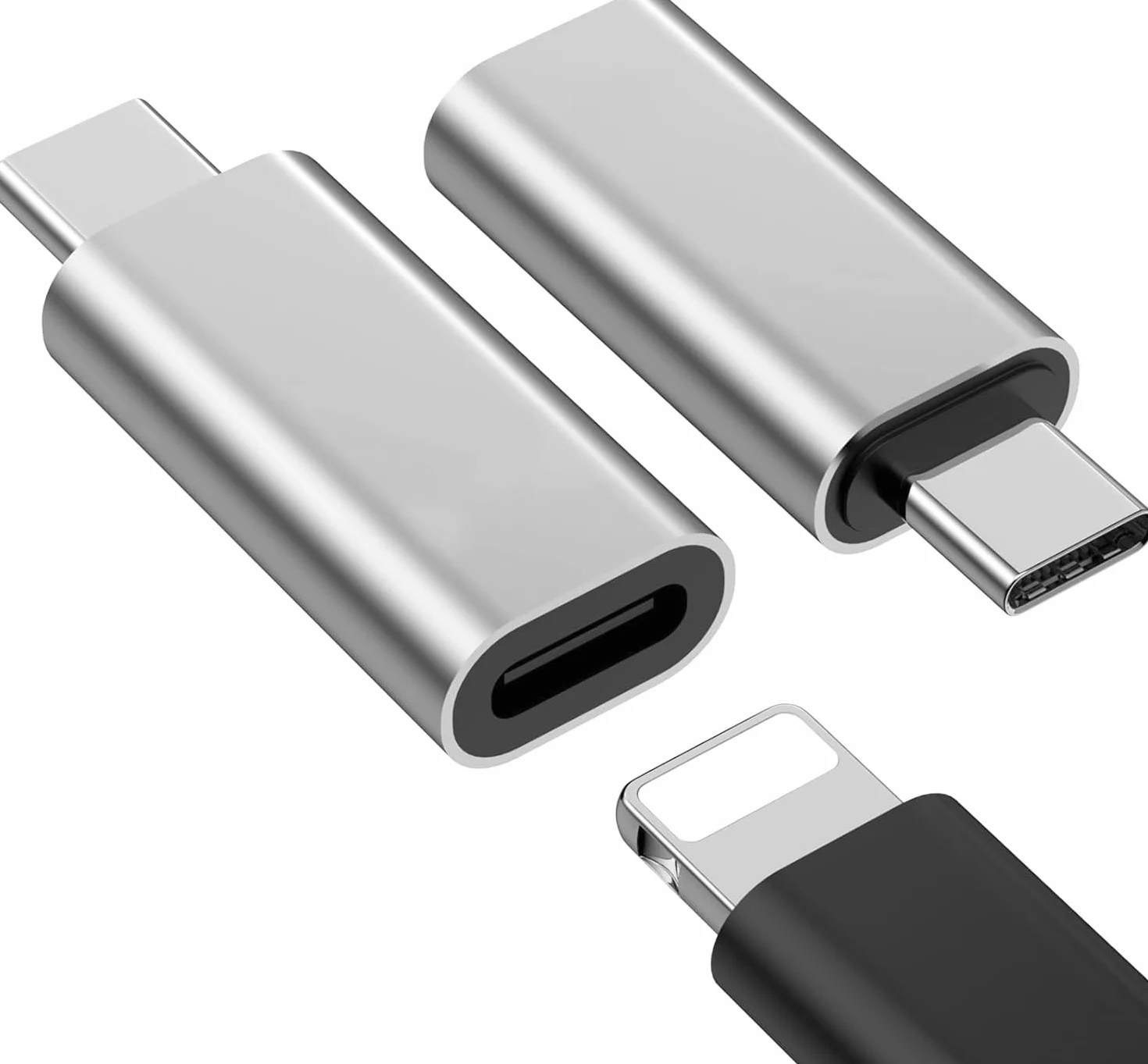 Adaptateur Lightning vers USB C pour iPhone 15 16 17 Pro Max Plus, prise en charge recharge et transfert de données