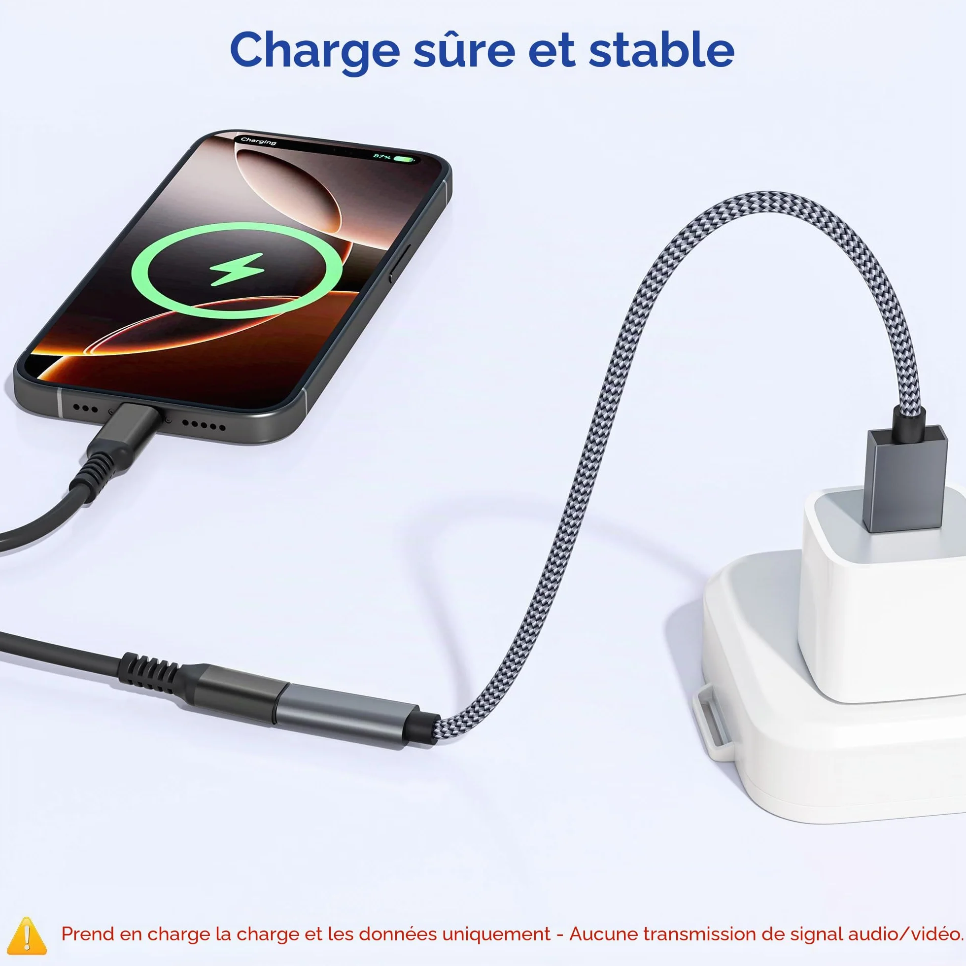BASESAILOR Adaptateur Câble USB 3.0 vers USB C 0.2M 2Pack, Connecteur Type C Femelle vers Type A Mâle 5Gbps
