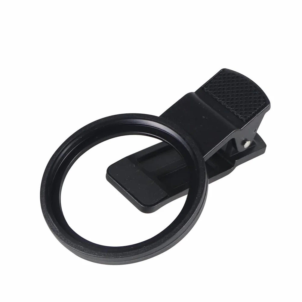 Profesjonalny klips do aparatu telefonicznego 52 mm z obiektywem makro CPL Star Variable ND Filtr do wszystkich smartfonów z gwintem ze stopu aluminium (tylko klips, okrągły otwór)