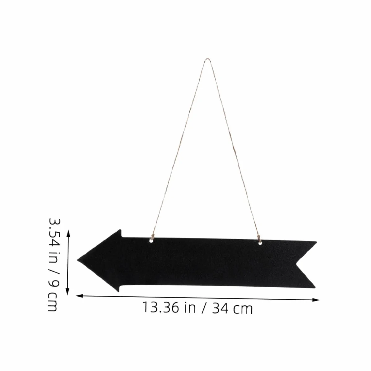 LIFKOME Lot de 3 Panneaux Muraux Fléchés en Bois, Tableaux Noirs Suspendus Effaçables