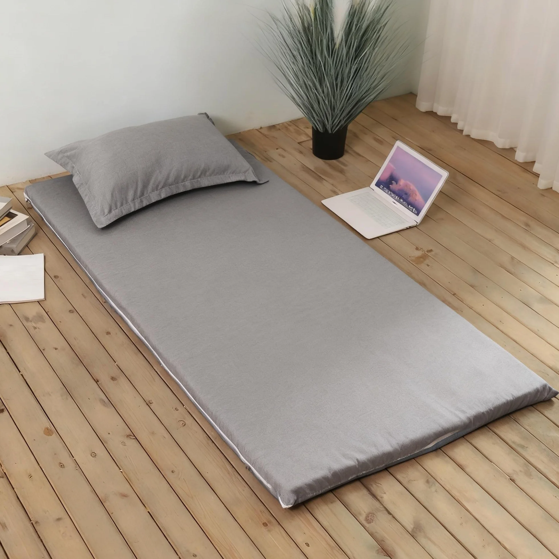 Housse de futon avec fermeture éclair Queen Size 80x190cm lavable en machine
