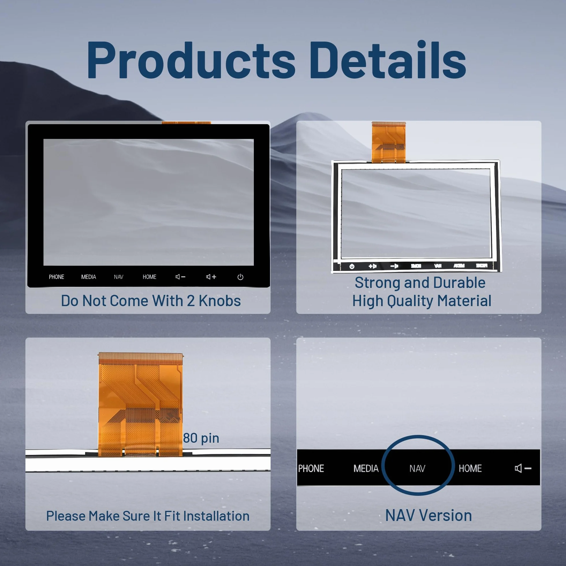 8-calowy ekran dotykowy szklany Digitizer do Mitsubishi Outlander 2019 2020 2021 2022 radio samochodowe NAV klucz monitor LCD 2019-2022 (bez LCD)