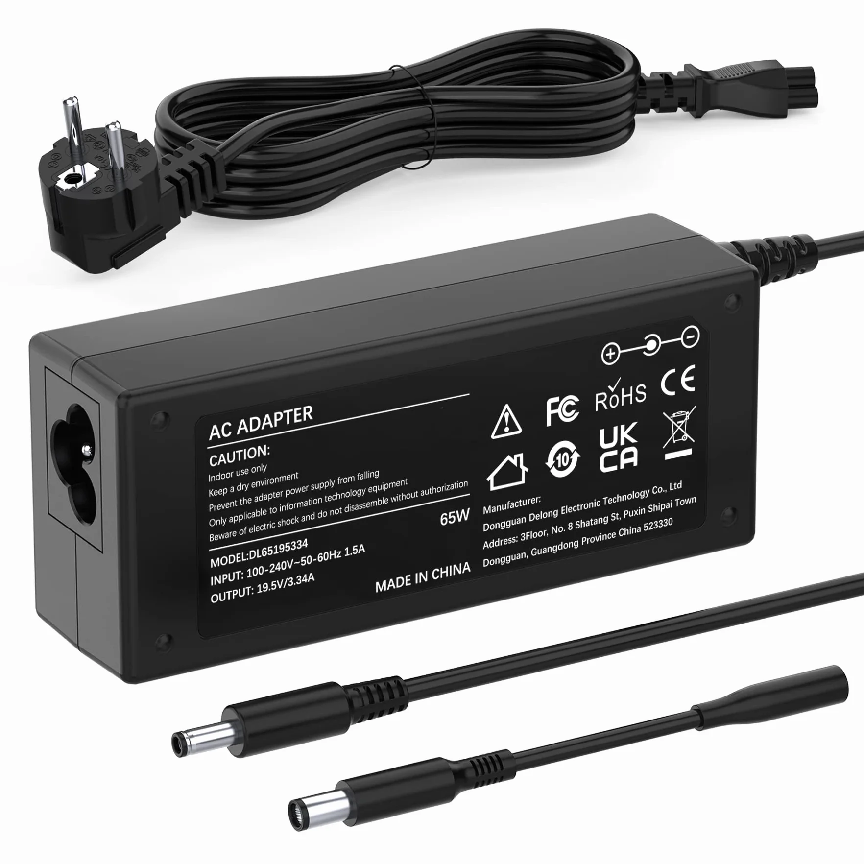 Chargeur Ordinateur Portable Dell 65W HA65NS5-00 19,5V 3,34A Adaptateur Inspiron Latitude Vostro