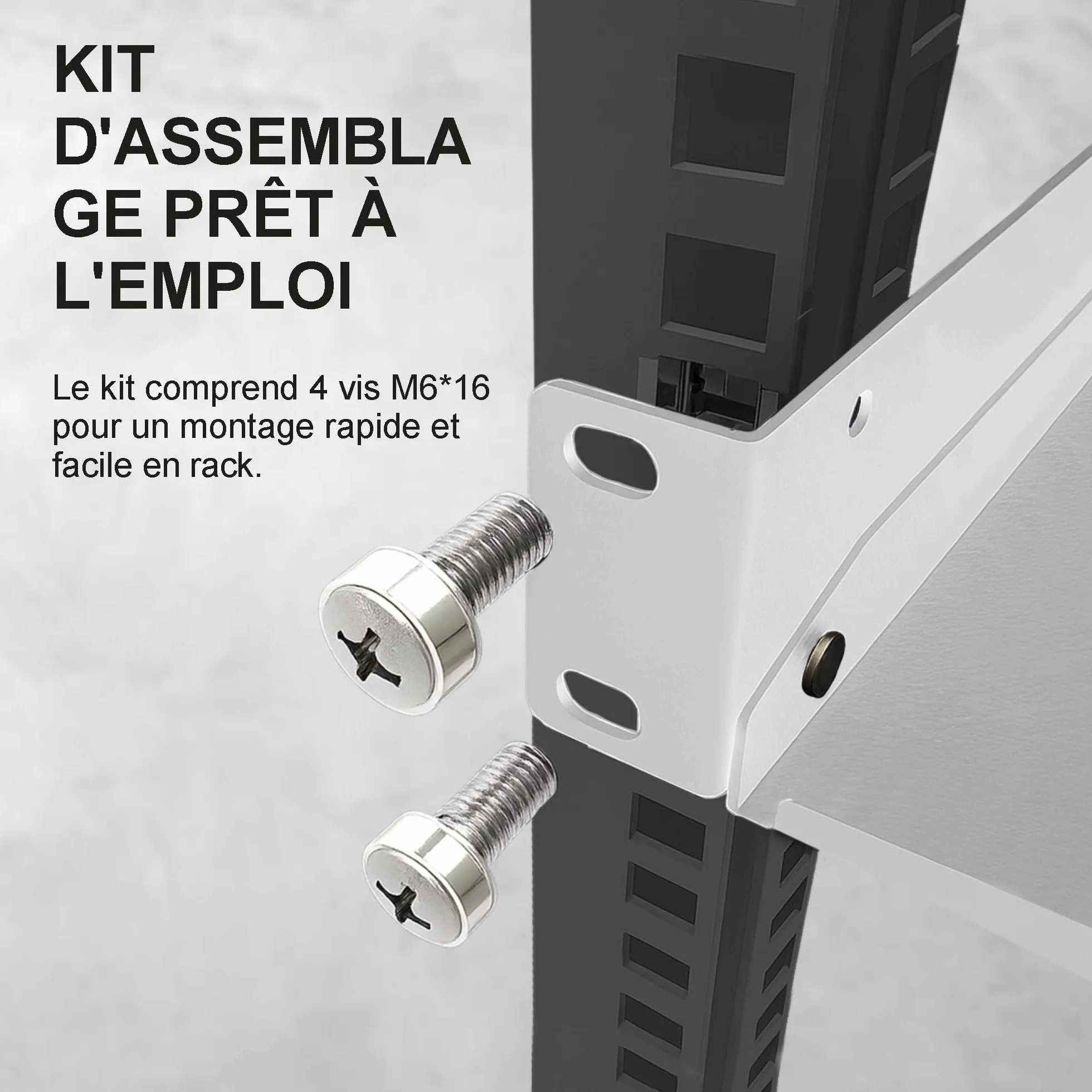 Extralink Étagère Rack Serveur 19 Pouces 1U 350 mm Plateau Cantilever Universel Ventilé Gris