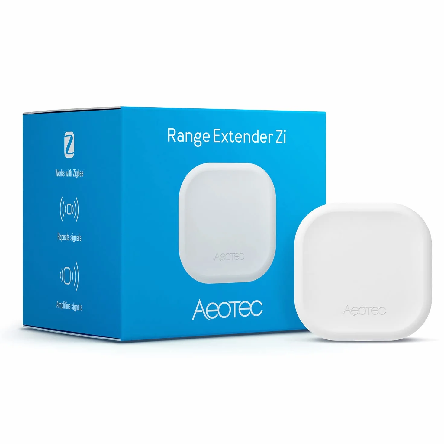 Aeotec Range Extender Zi | wzmacniacz Zigbee | zwiększenie zasięgu | Zigbee | kompatybilny z Homey, SmartThings, Home Assistant | AEOZZGA001