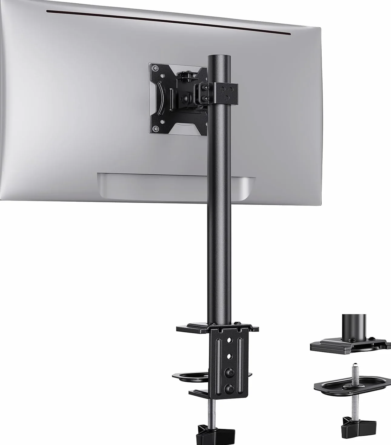 ErGear Bras Ecran PC Réglable en Hauteur 42 cm, Support Moniteur 13-32 Pouces, VESA 75/100 mm, 8 kg Gaming