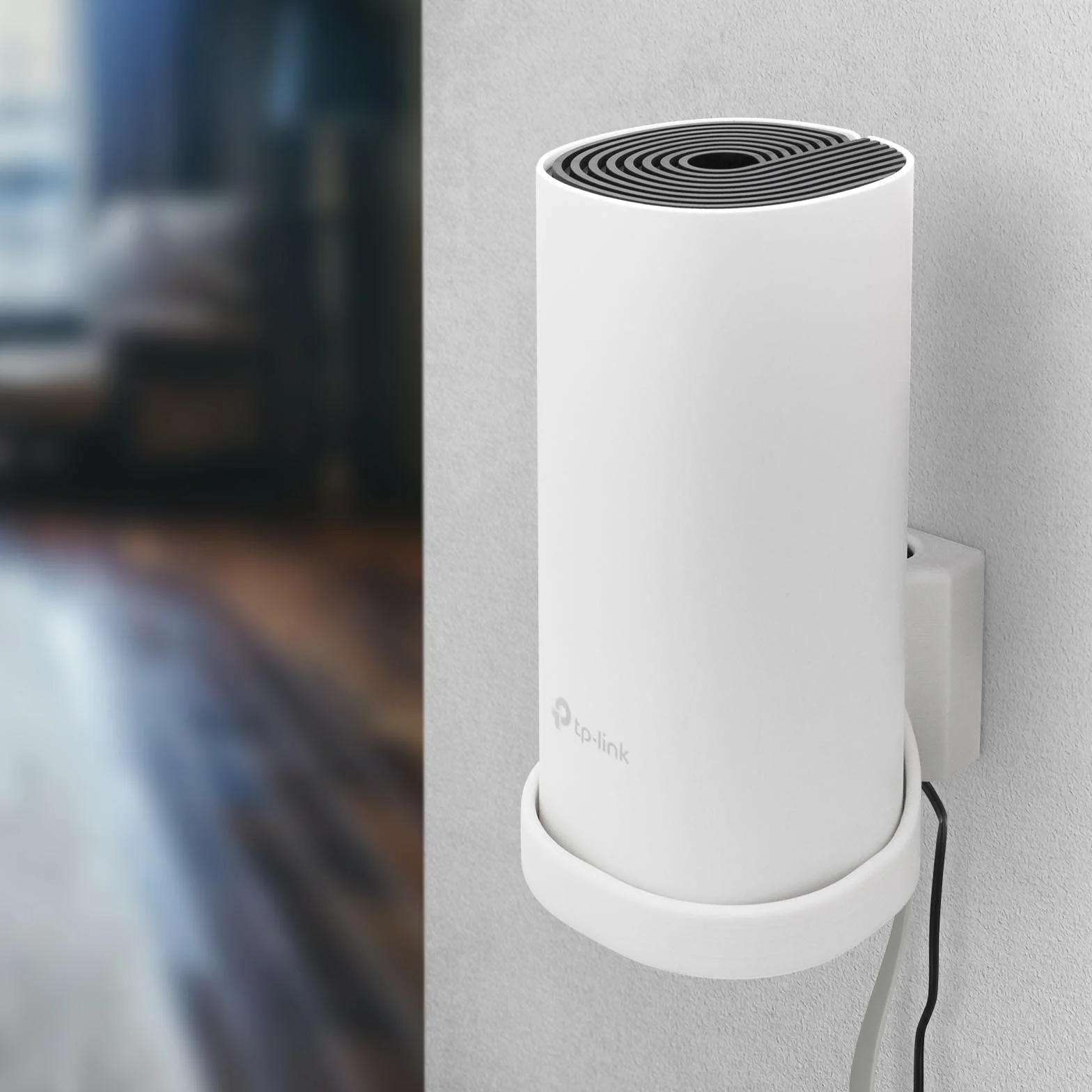Wspornik ścienny pasujący do routera TP-Link Deco M4 Mesh Wi-Fi 3 sztuki z zarządzaniem kablami