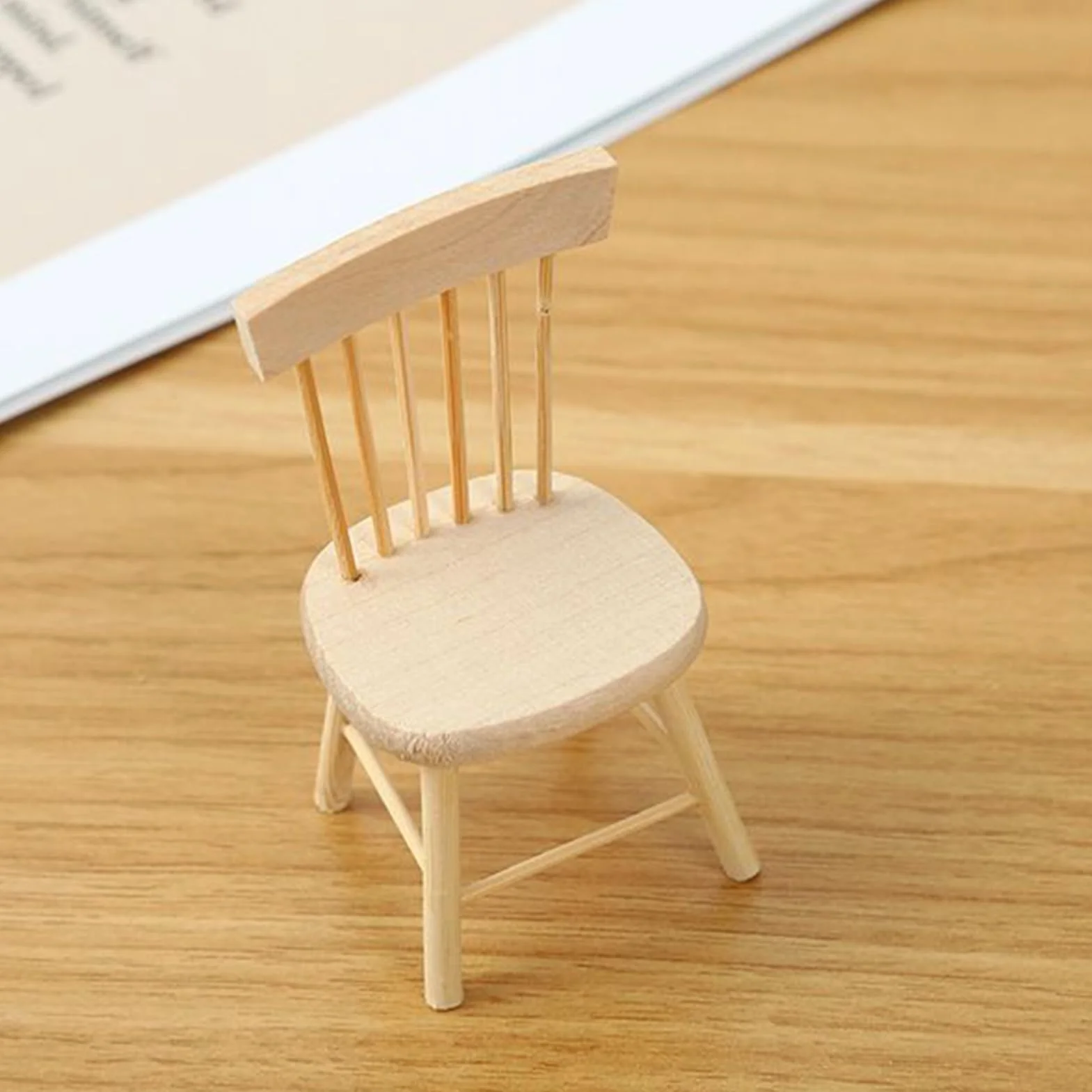 Mobilier De Maison De Set de Table et Chaises Miniatures Échelle 1/12 pour Maisons de Féériques Collectionneurs