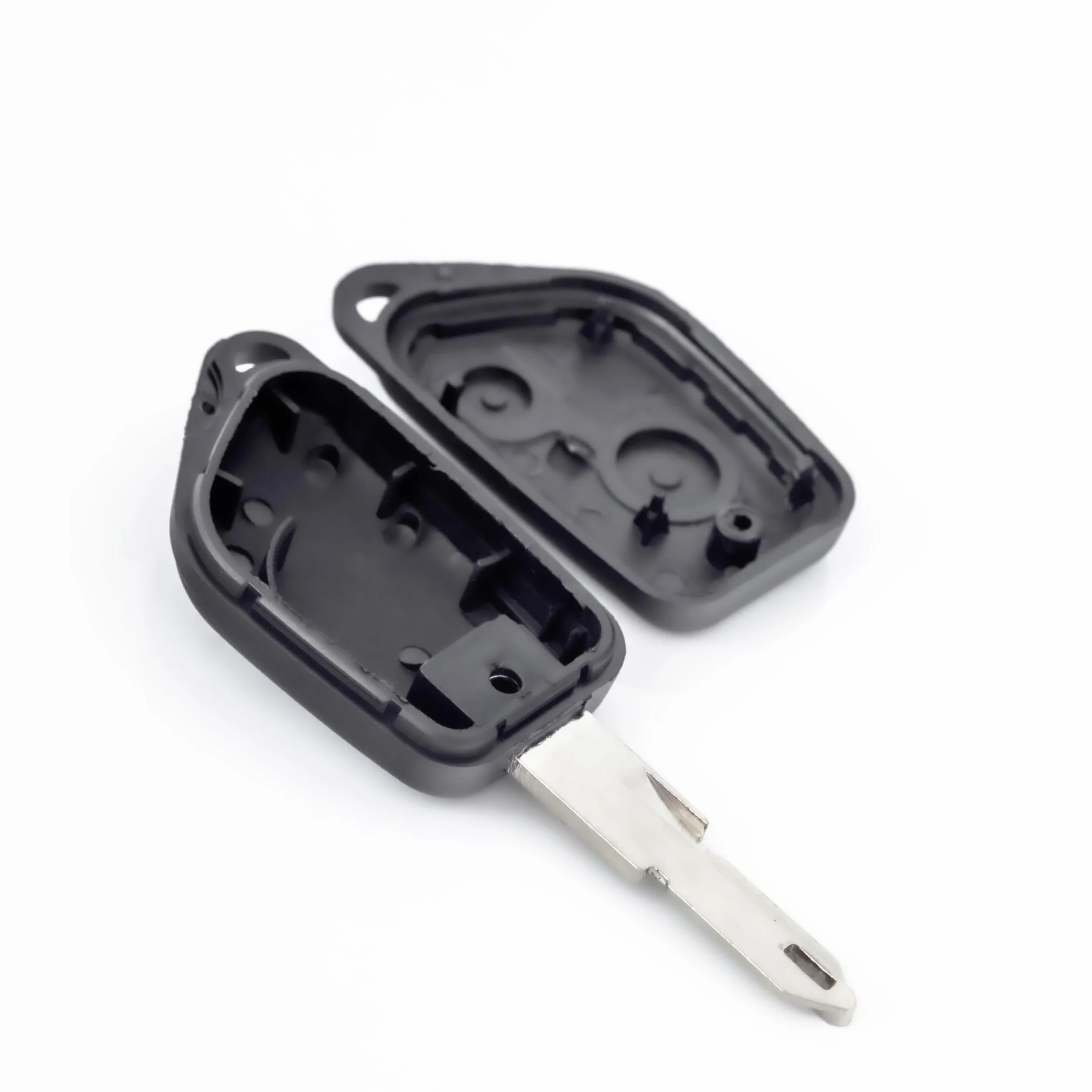 JONGO® Etui na klucze z ostrzem kompatybilne z Peugeot 306 | Pilot z 2 przyciskami | Obudowa bez elektroniki | Zamiennik Auto z pustym ostrzem | Nie jest kompatybilny z infra-Red
