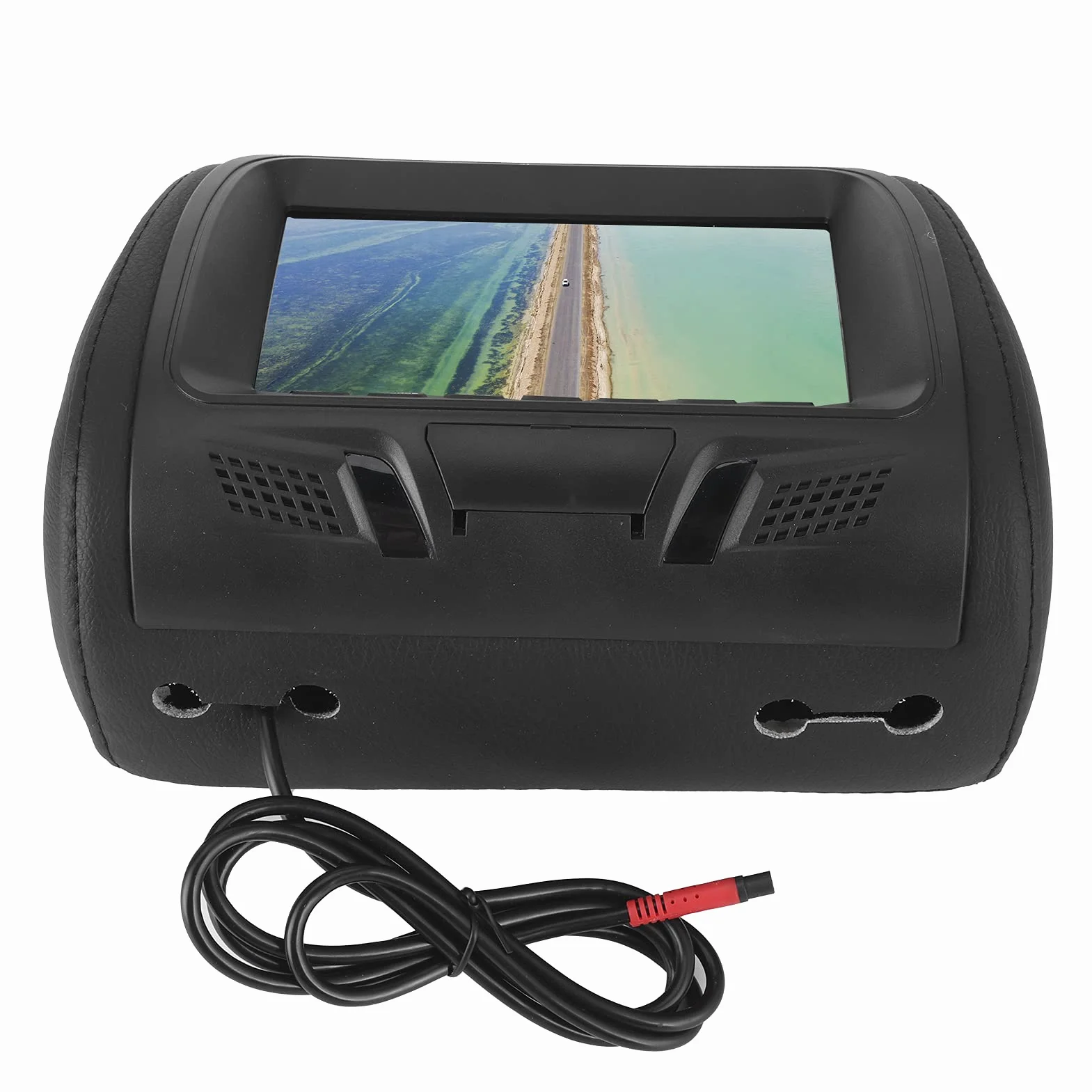 Odtwarzacz DVD z Zagłówkiem Samochodowym, 7-calowy Odtwarzacz Wideo HD 1080P HD Obsługa Wzmacniacza Bluetooth i USB, Wielofunkcyjny Monitor Samochodowy z Zagłówkiem, dla Dzieci, Wideo, Gry