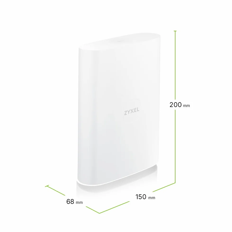 Zyxel 5G Router Outdoor IP55 Protection | High Speed 7 Gbps | 2.5GbE PoE LAN | Nebula Cloud Managed | Desk, Wall, Window or Pole Mount | Weather Resistant [FWA70]