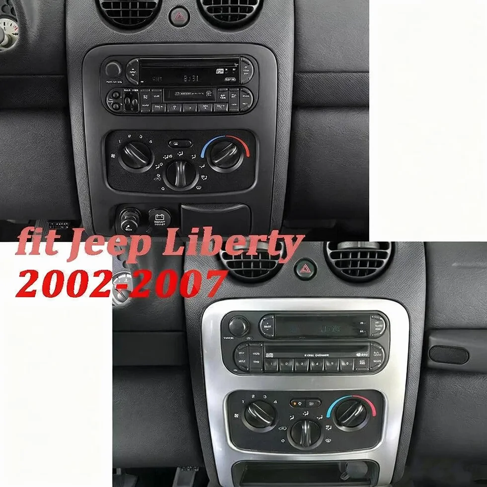 Radio samochodowe z systemem Android 14 do Jeep Liberty 2001-2007, ekran dotykowy 6,86" 2 DIN, radio samochodowe DAB Bluetooth z bezprzewodowym ekranem Carplay z systemem Android, kamera cofania WiFi