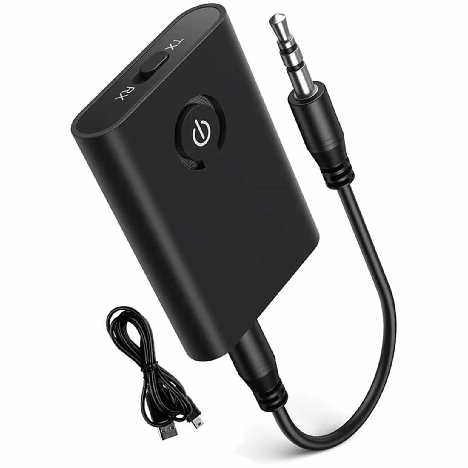 Nadajnik i odbiornik Bluetooth 5.0 2 w 1, transmiter Bluetooth, odbiornik jack 3,5 AUX do słuchawek, głośników, systemu stereo, telewizora, laptopa