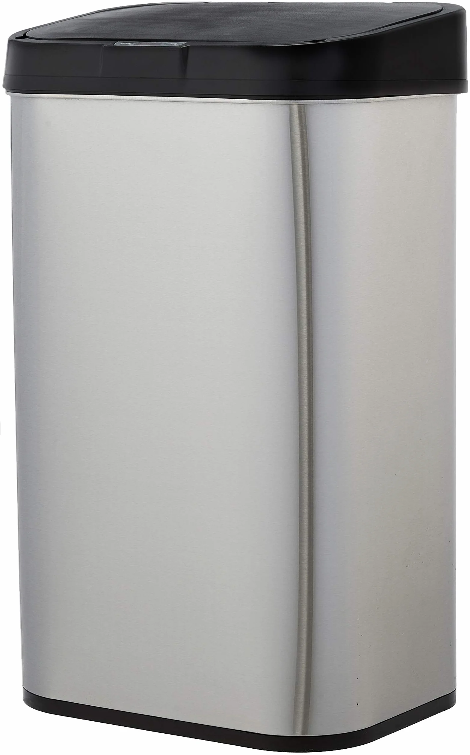 Amazon Basics Poubelle automatique en acier inoxydable 60 litres Rectangulaire Argenté
