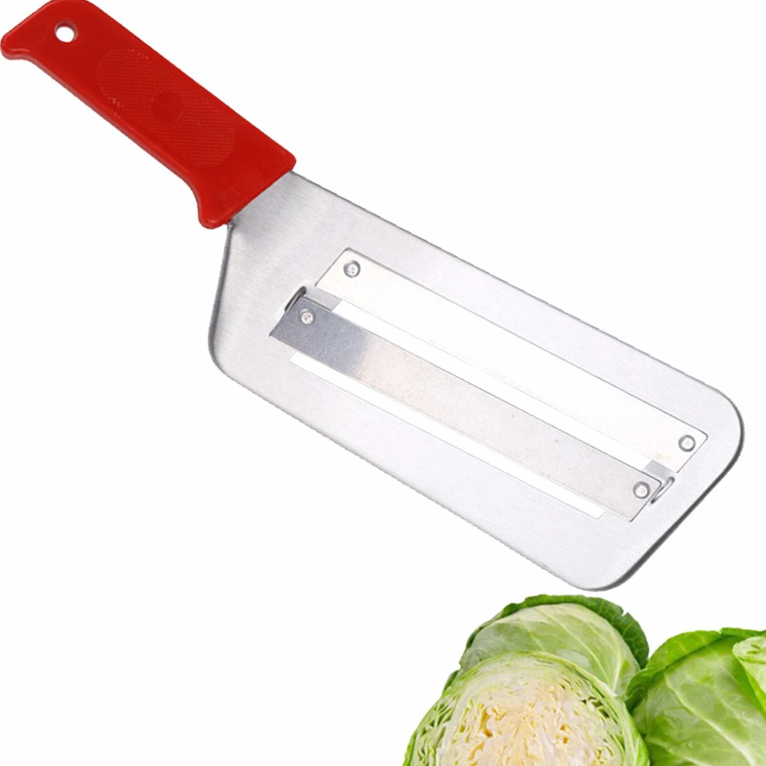 Coupe-Chou Broyeur à Choux Acier Inoxydable Double Lame Rabot Légumes Outil Cuisine