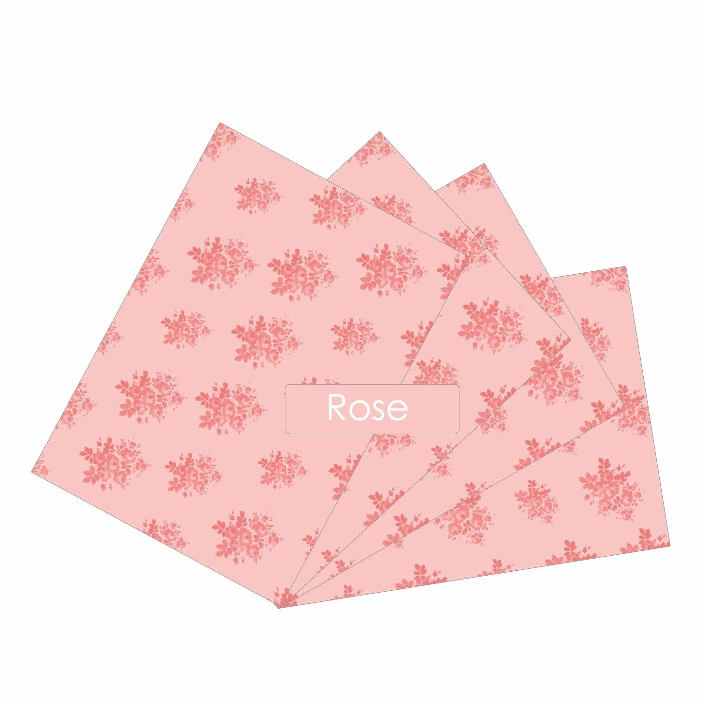Doublures de tiroir parfumées 4 feuilles 43 cm x 58 cm rose