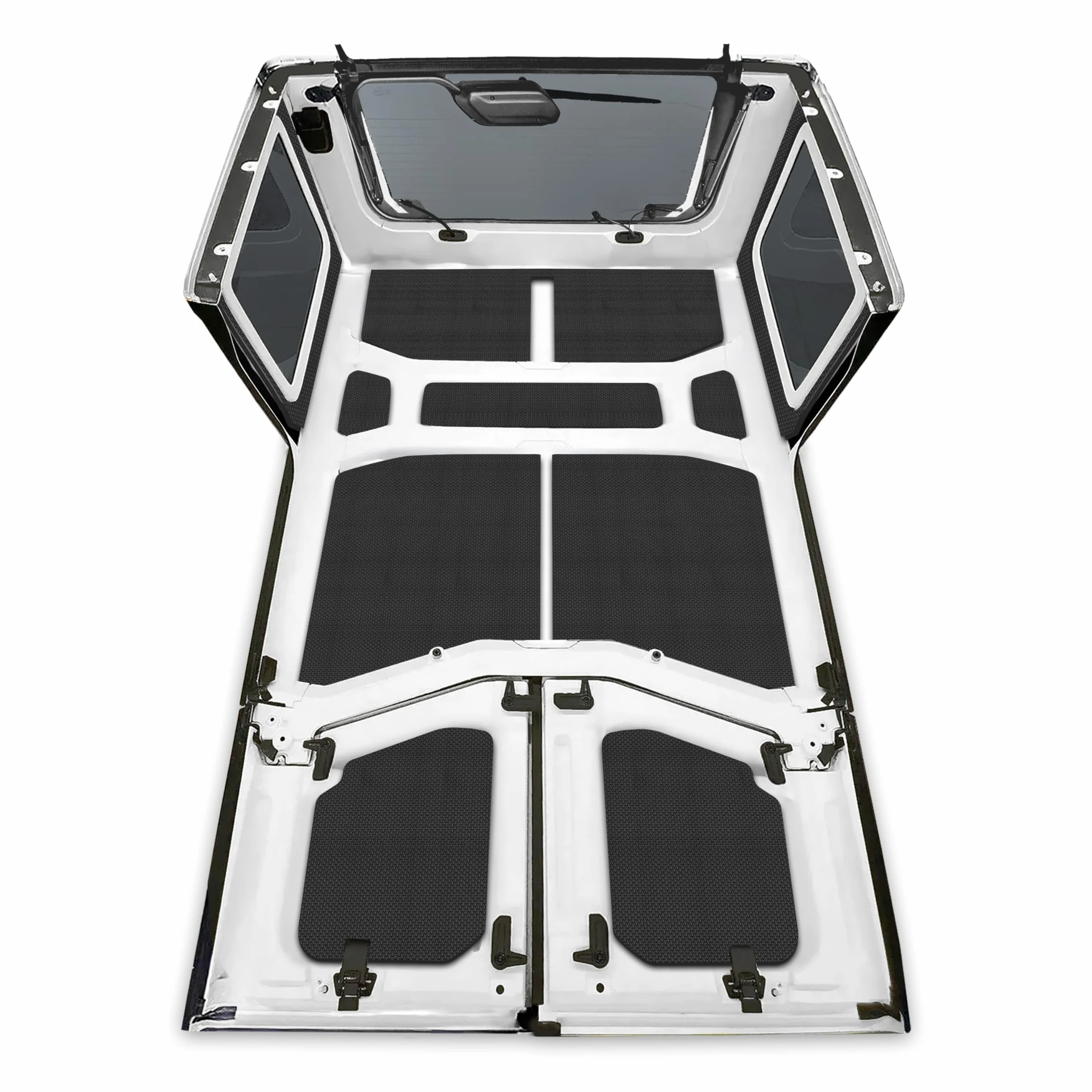 Design Engineering Boom Mat Black Complete Sound Deadening Kit Compatible with 4-Door Jeep Wrangler JL (2018-up)