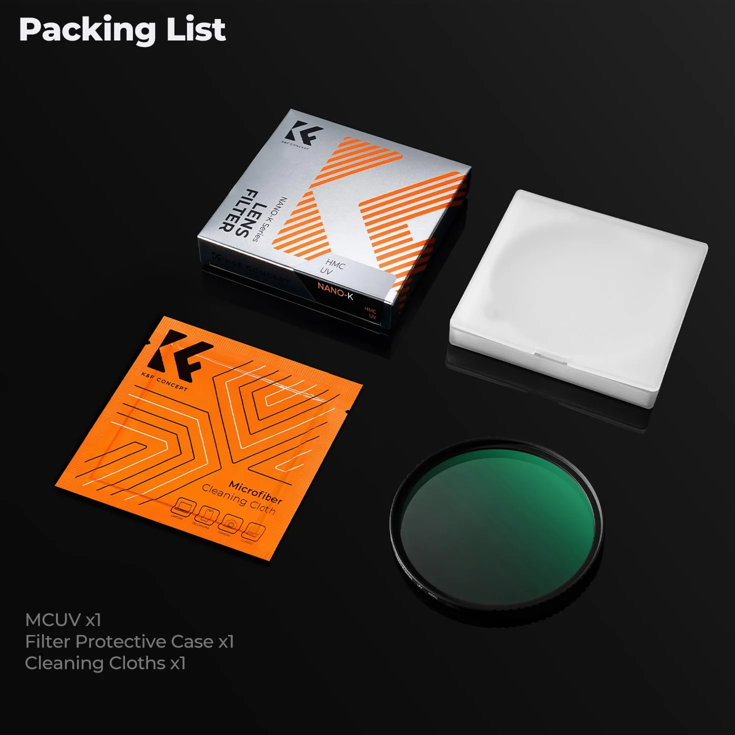 K&F Concept Seria K 39 mm MCUV Pro filtr UV Slim MC filtr ochronny UV filtr ultrafioletowy