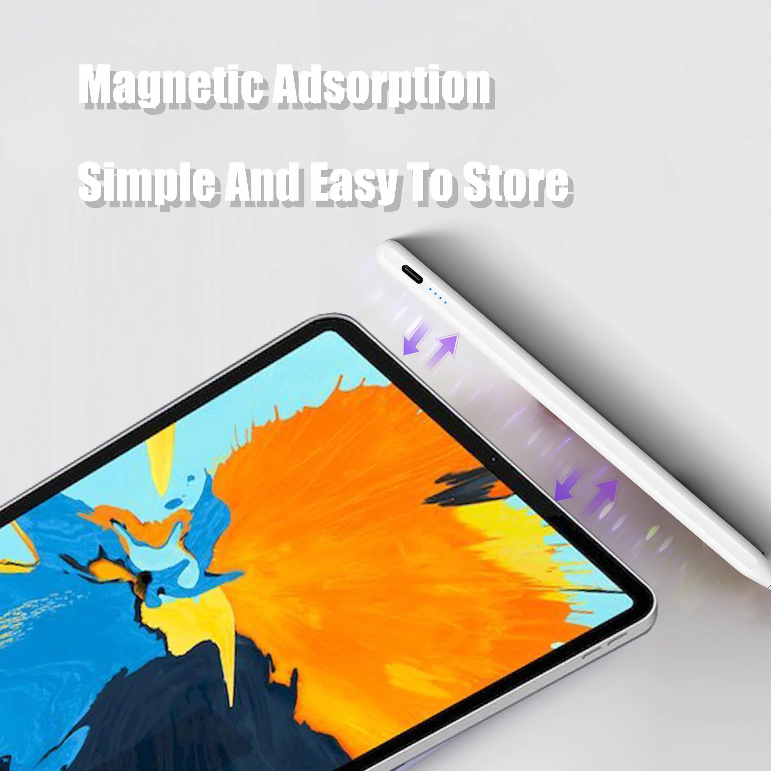 Pensel elektroniczny do tabletów - zamiennik Apple Pencil do iPadów z lat 2018-2024, bez potrzeby połączenia Bluetooth