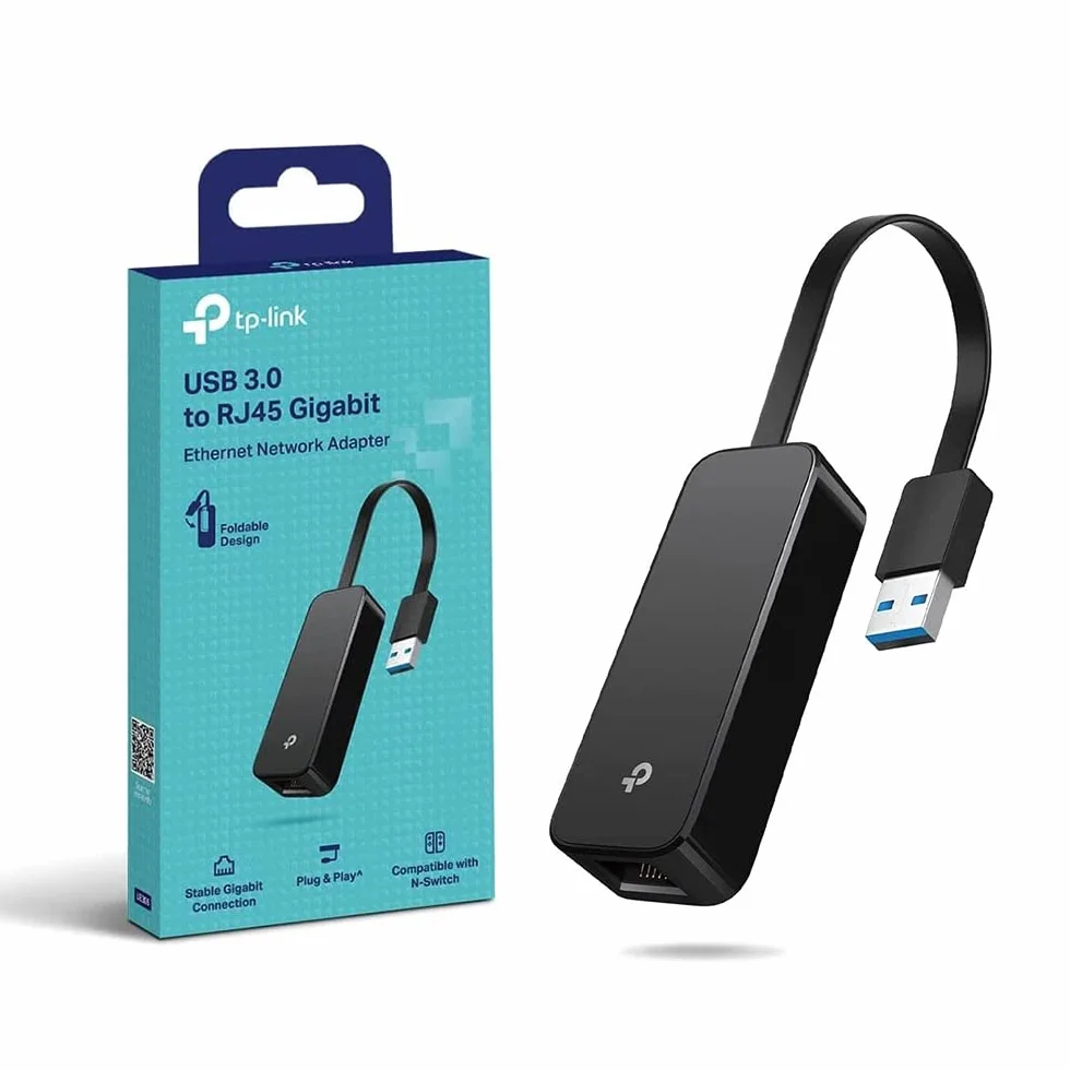TP-Link Adaptateur USB Ethernet UE306, USB 3.0 vers Gigabit, Pliable, Compatible Nintendo Switch, Windows, MacOS, Linux