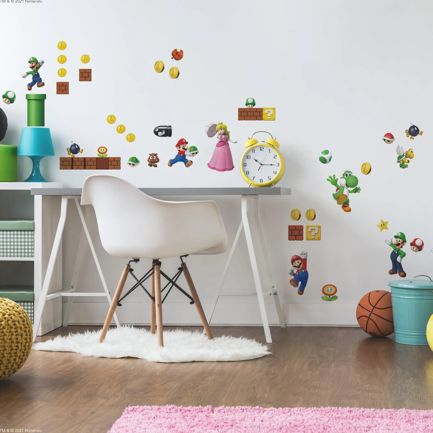 Naklejki Repozycjonowalne Nintendo Super Mario Scena Gry