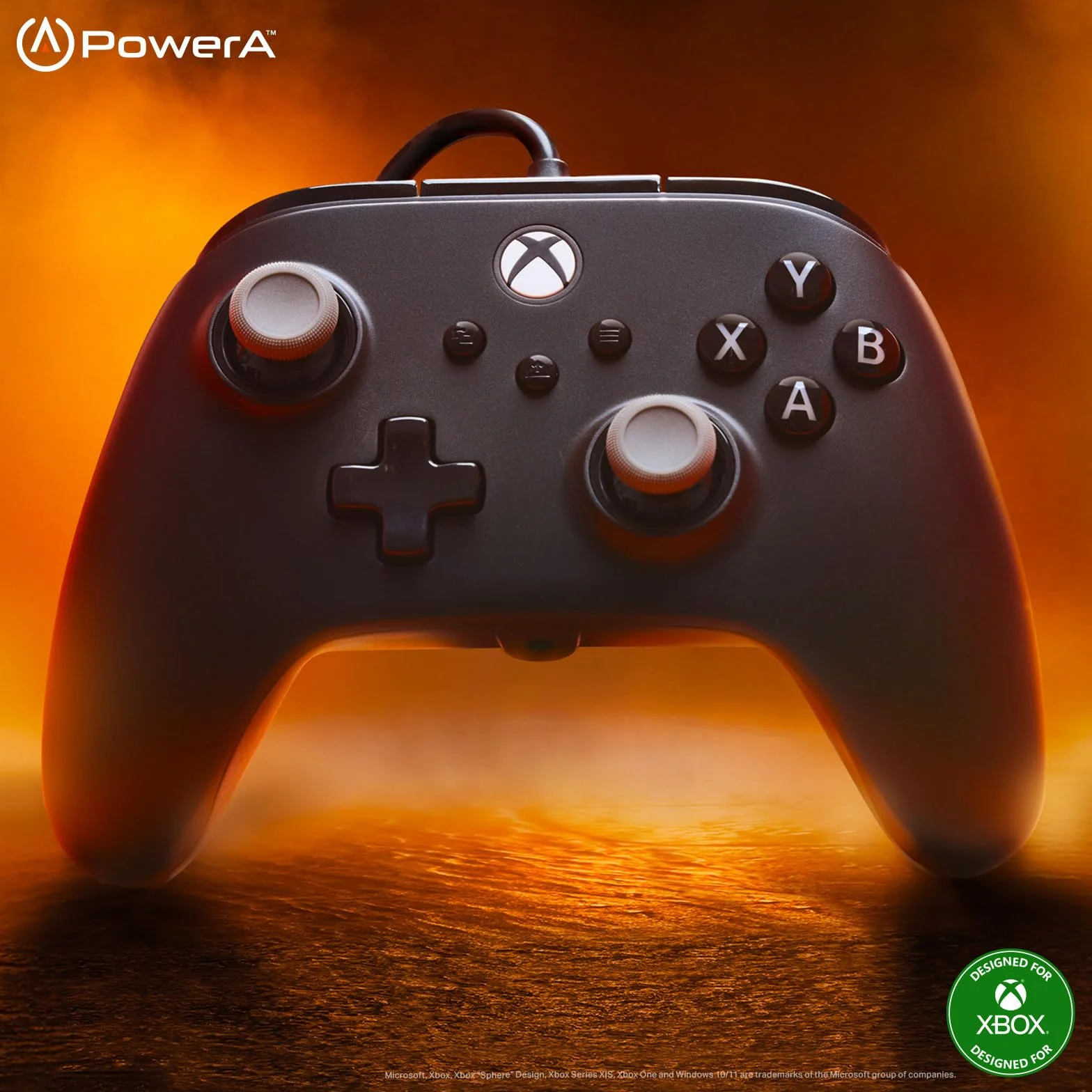 Manette filaire PowerA Advantage Plus Xbox Series X|S Noir - Joysticks réglables effet Hall boutons mappables