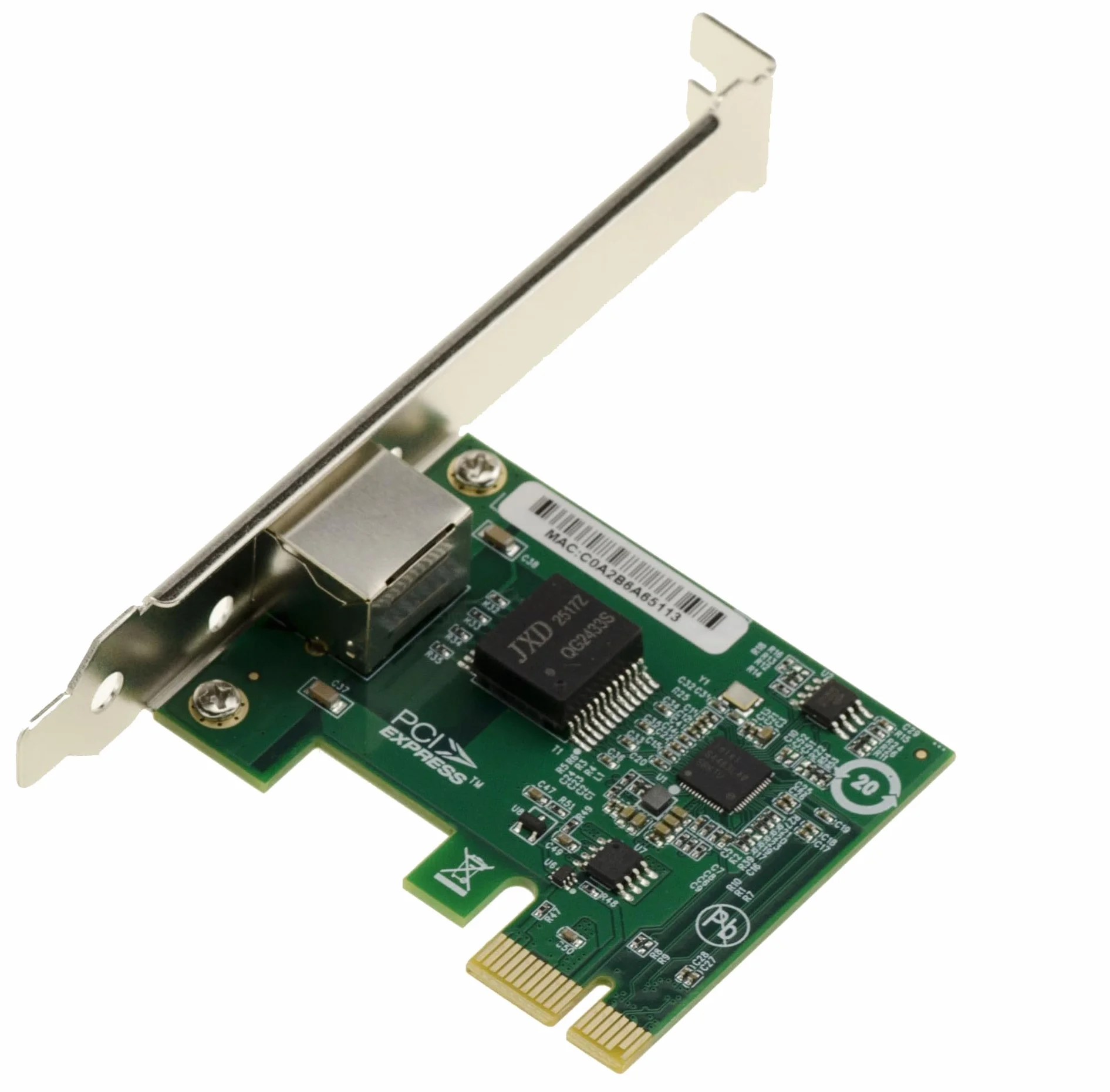 KALEA-INFORMATIQUE Karta kontrolera sieciowego PCIe 2,5G LAN Gigabit Ethernet RJ45 z chipsetem Intel I226 SRKTU Obsługa 10 100 1000 2500 1 G 2,5 G w formacie kompaktowym