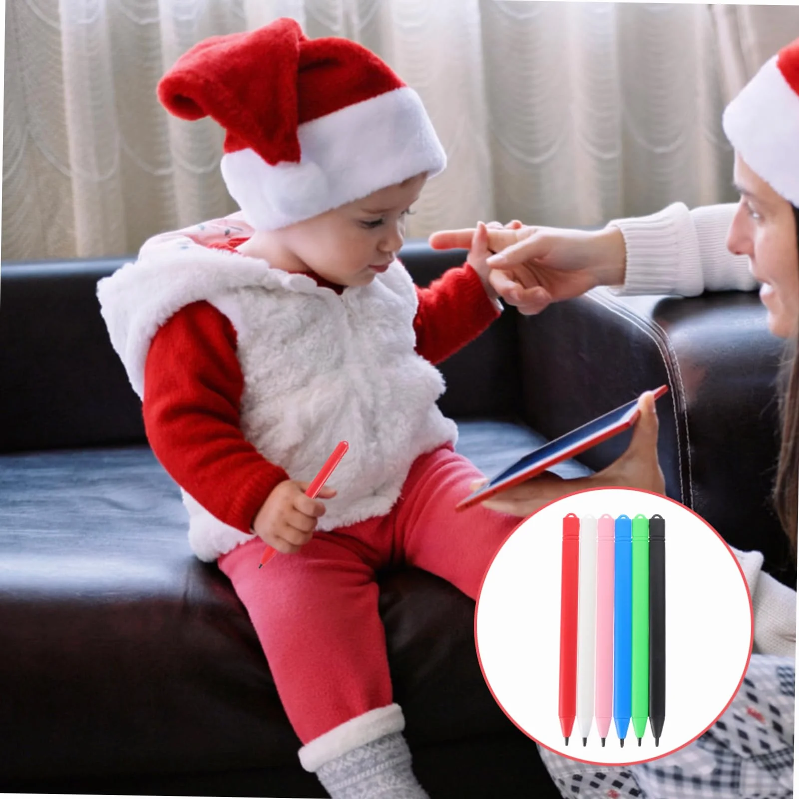 Uonlytech 6 Pièces Stylo à Dessin LCD Tablette d'écriture pour Enfants