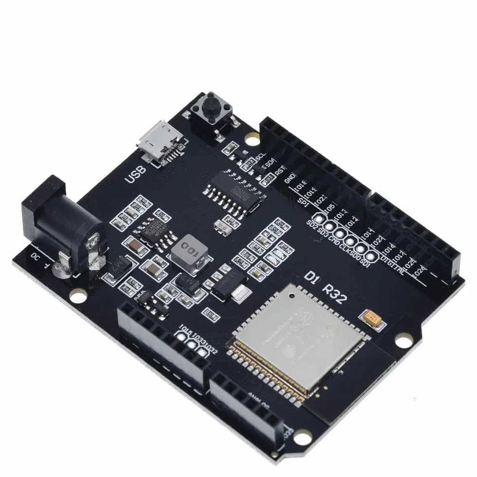 DollaTek UNO R3 ESP32 Carte de développement CH340G WiFi Bluetooth 4 Mo Flash DC 5V-12V Micro USB