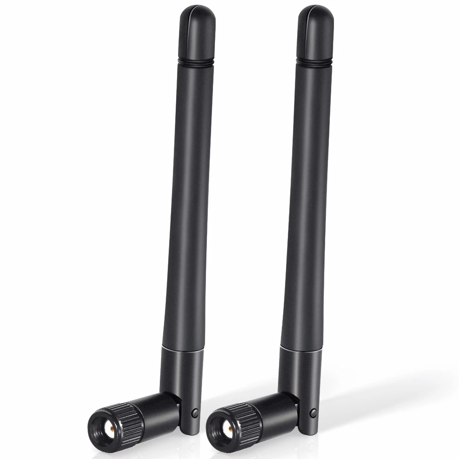Bingfu Dwuzakresowa antena WiFi 2,4 GHz 5 GHz 5,8 GHz 3dBi MIMO RP-SMA Męska wielokierunkowa do kamery bezpieczeństwa IP Kamera cofania FPV Router WiFi karta PCIE sieć bezprzewodowa, 2 pakiety