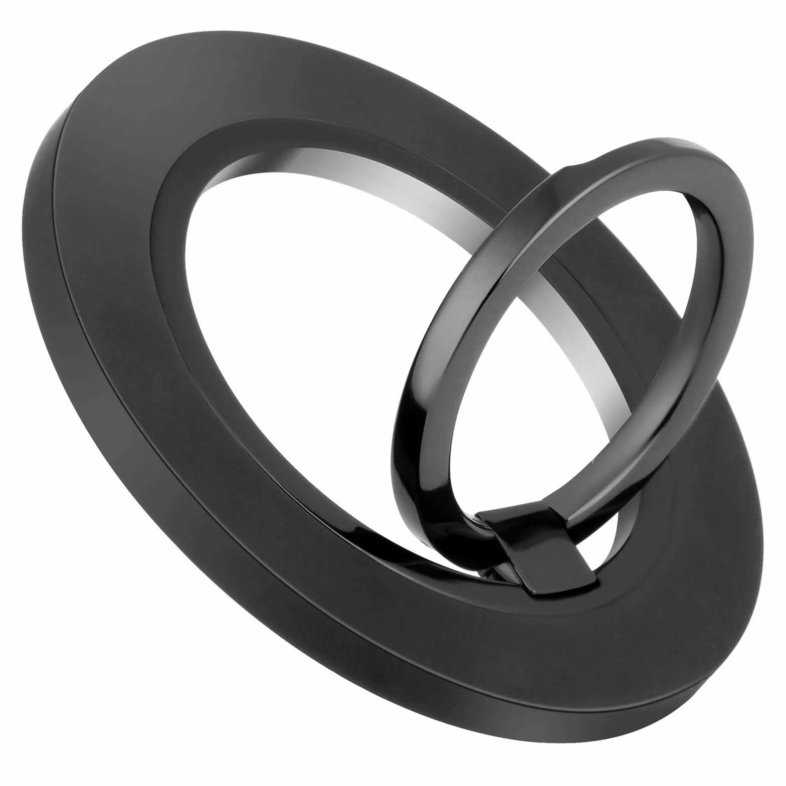 HOTUT Magnetyczny uchwyt na telefon do MagSafe, obrotowy uchwyt na telefon o 360, odłączany uchwyt pierścieniowy na telefon, przyjazny dla bezprzewodowego ładowania, metalowy stojak na telefon