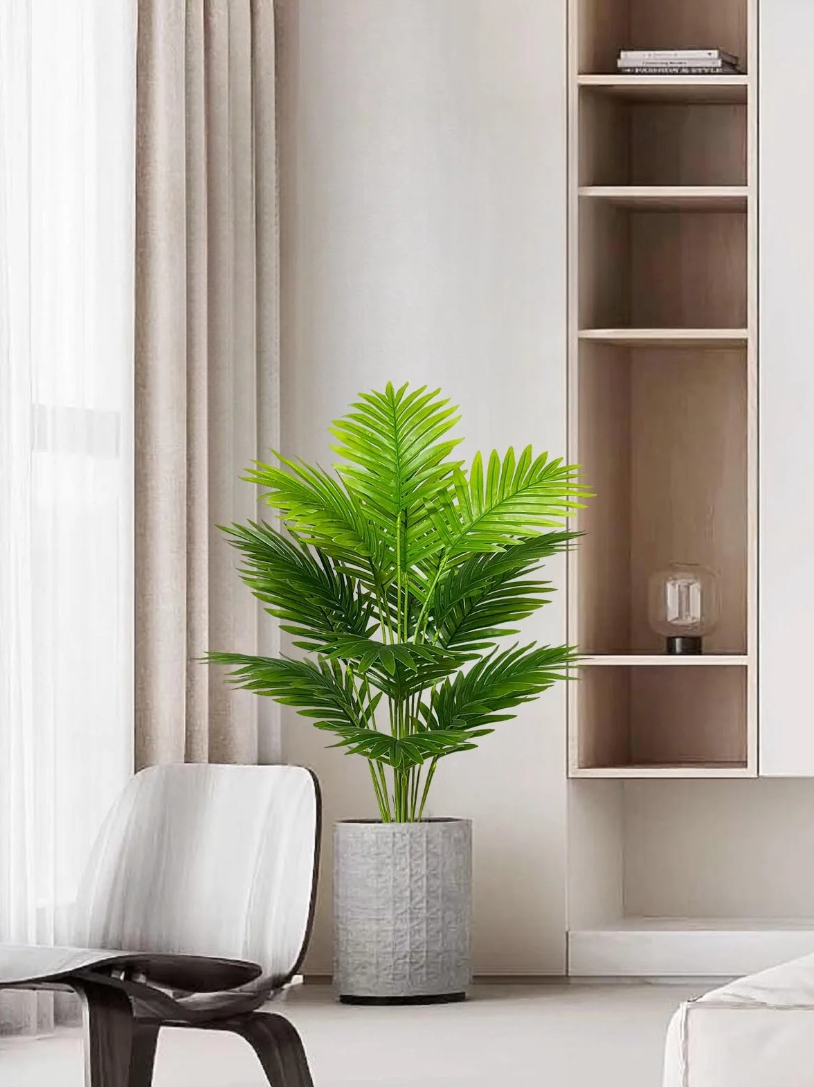 Plantes Artificielles en Pots 80cm Fausse Plante Arbre Artificiel Décoration Intérieur Palmiers Haut