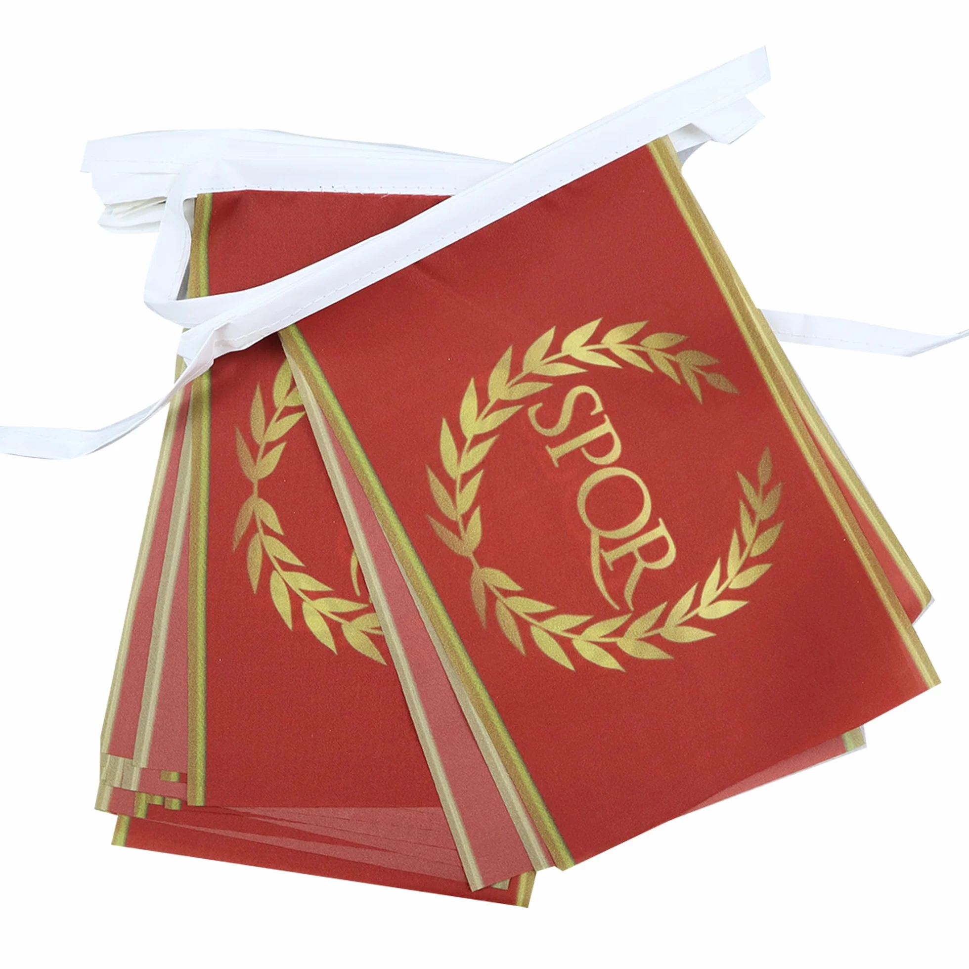 AZ FLAG Guirlande Drapeau Empire Romain 6 Mètres 20 Fanions Jules César 21x14 cm Polyester