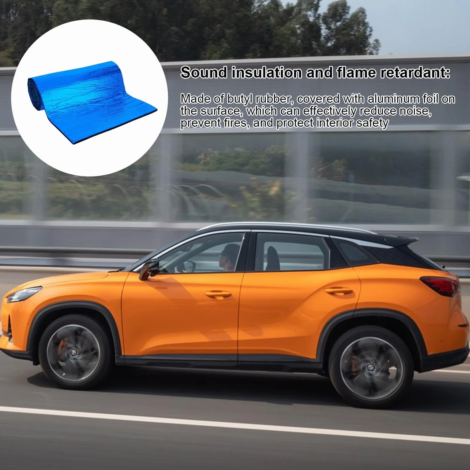 Mata termoizolacyjna, samochodowa mata izolacyjna dźwiękochłonna - Samochodowy materiał dźwiękochłonny i termoizolacyjny, wodoodporna samochodowa mata dźwiękochłonna