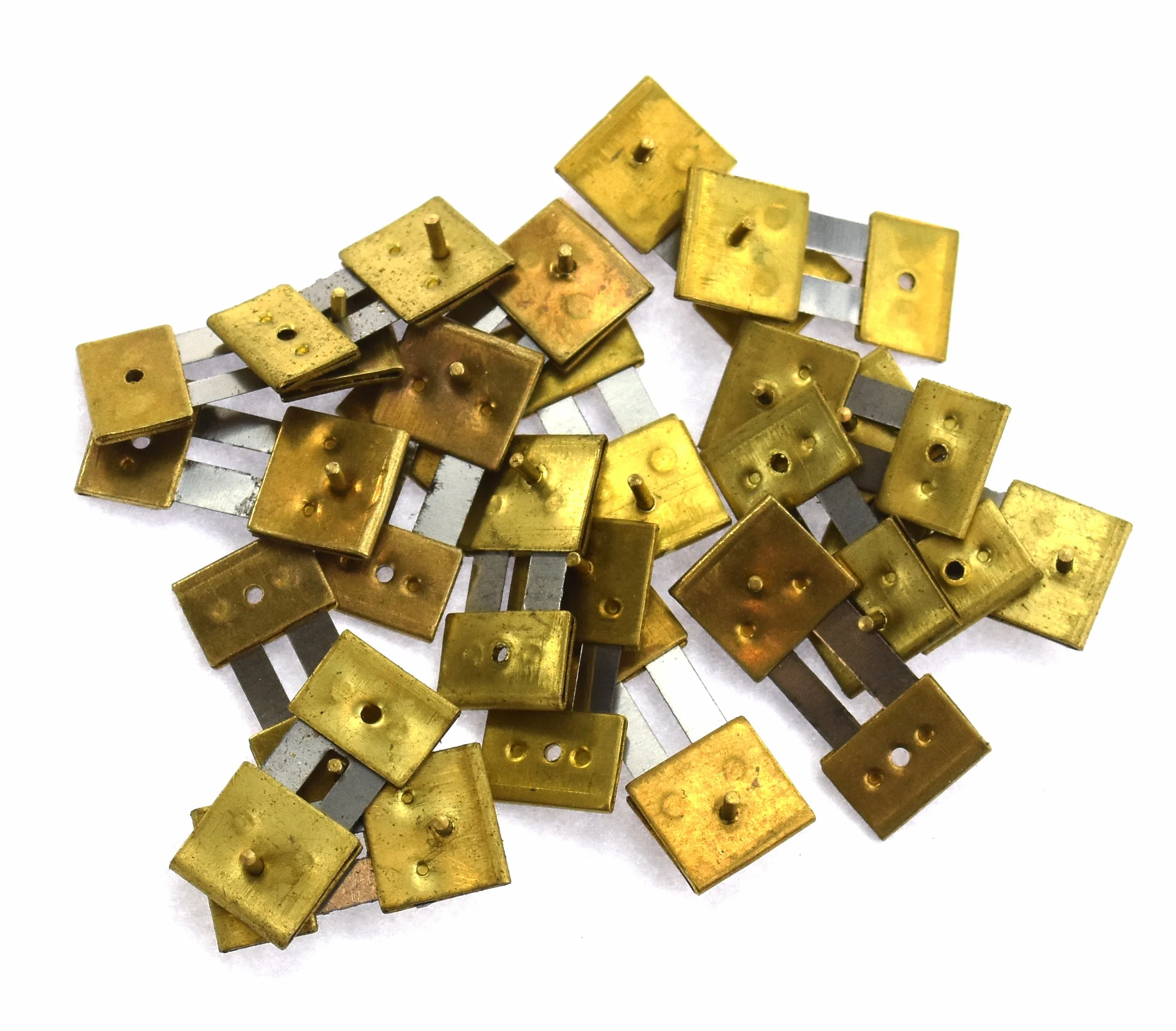 Pendules de Cheminée en Laiton Bloqué, Assortiment de Ressorts de Suspension - Lot de 10