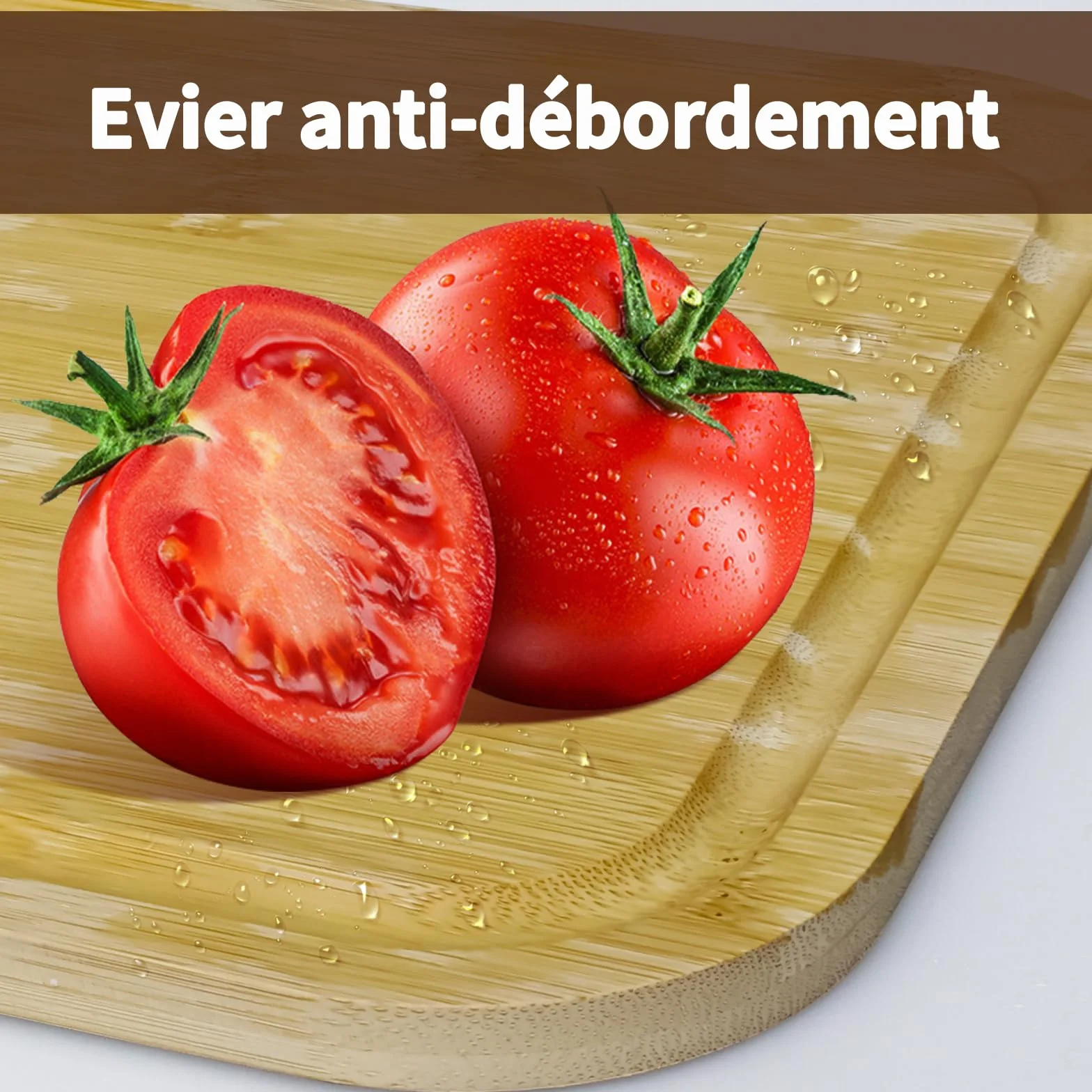 Planche à Découper en Bambou Cadeau Fête des Pères Original