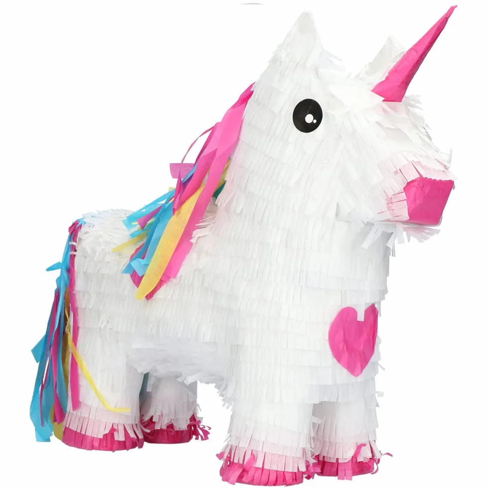 Folat Pinata Licorne Rainbow 35x35 cm Blanc