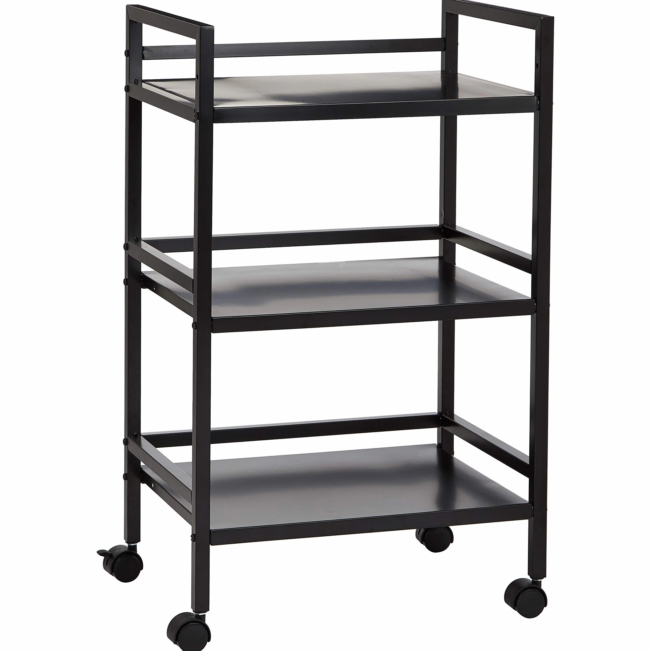 Amazon Basics Chariot en métal à 3 niveaux Noir