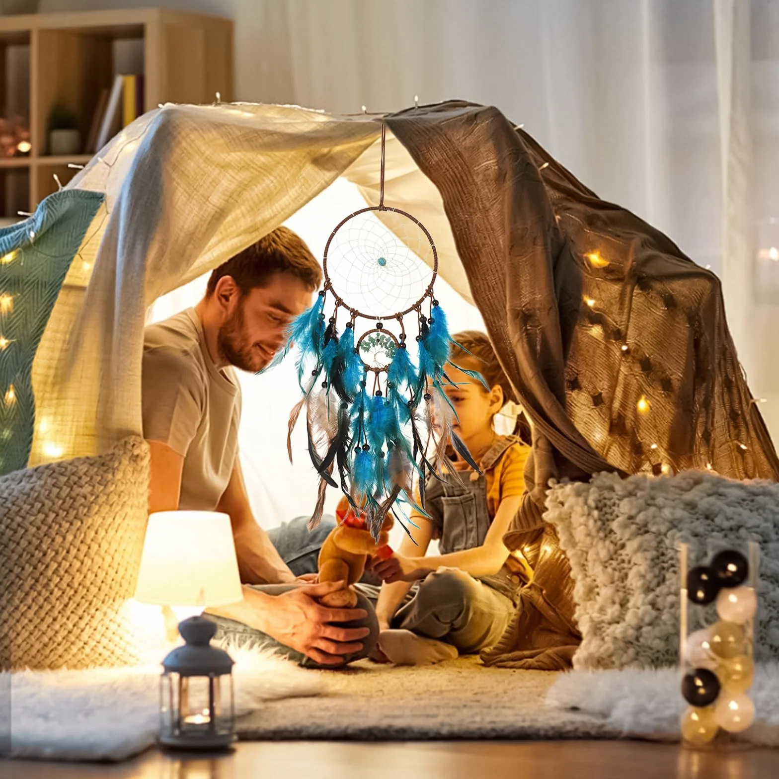 Attrape Rêve Géant Kit Fabrication Faire Soi-Même Décoration Chambre Enfant Adulte