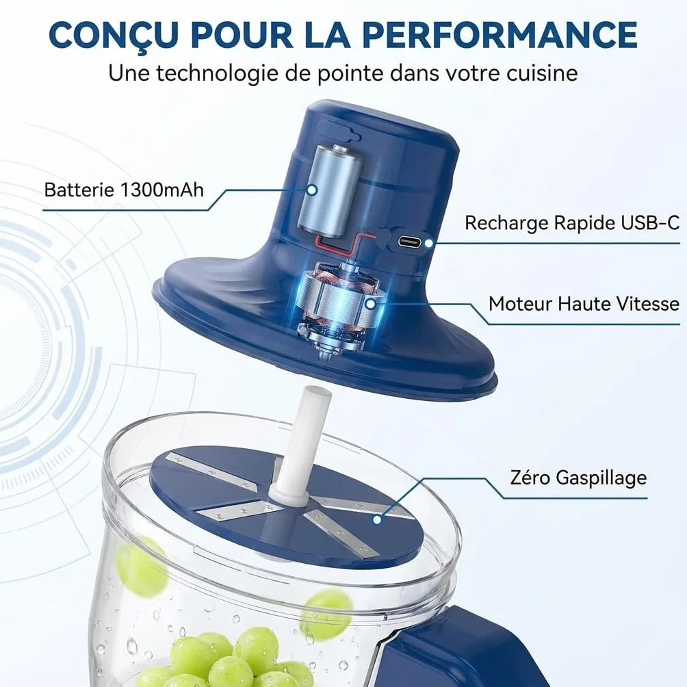 Éplucheur Électrique Automatique de Fruits et Légumes – Rechargeable USB-C – Lame en Acier Inoxydable – Épluchage Rapide Sans Effort – Épluche Ail, Tomates Cerises, Raisins et Plus