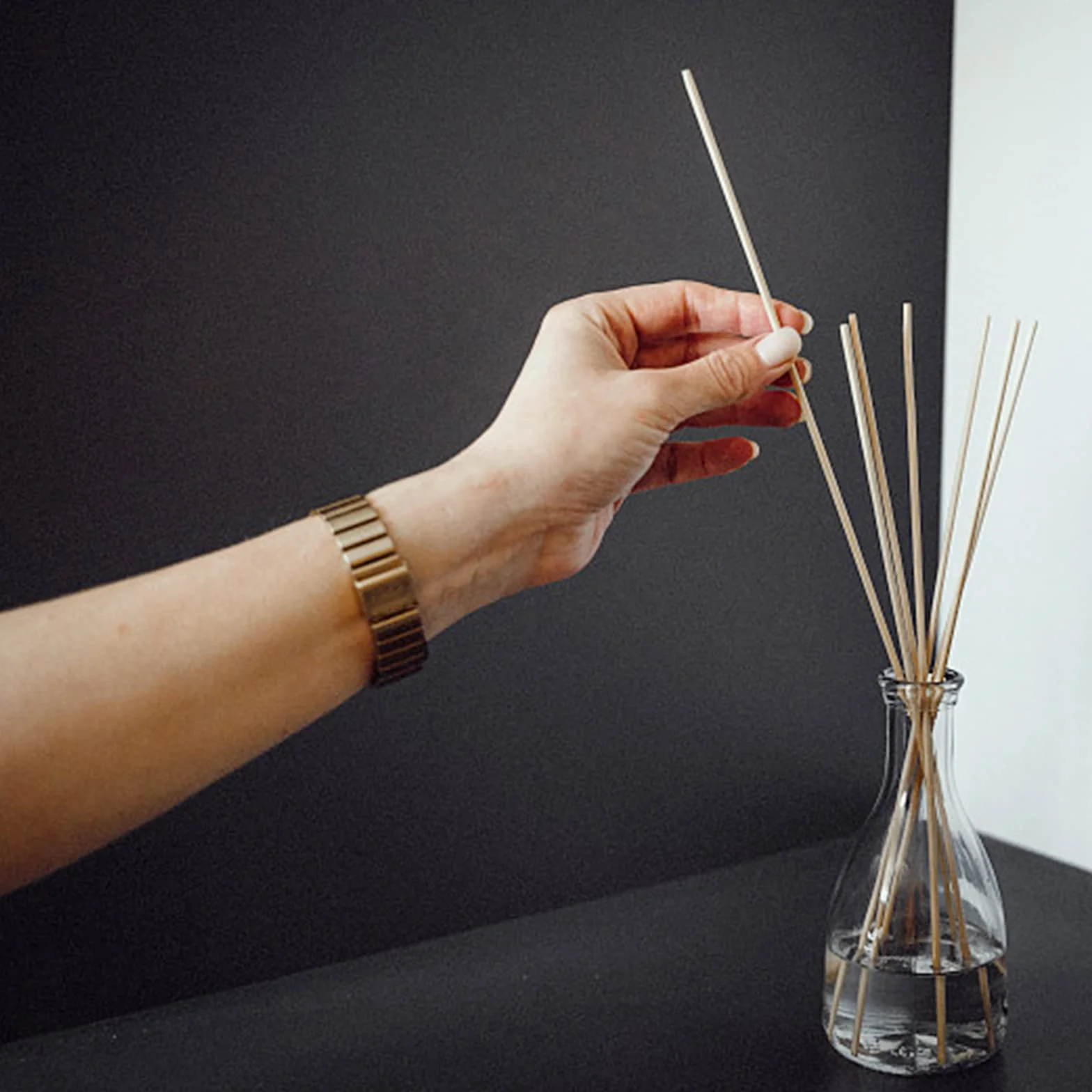 Bâtonnets Diffuseur à Roseaux 25cm x 3mm, Recharge pour Cuisine Bain Salon
